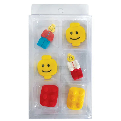 Lego Edible Cupcake Toppers Decorations 6pcs