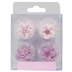 Lilac Flower Edible Cupcake Toppers 12pcs