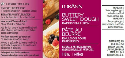 Lorann Baking Emulsion Buttery Sweet Dough 4oz