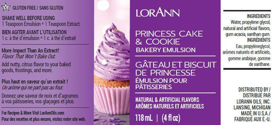 Lorann Baking Emulsion Princess Cake & Cookie 4oz