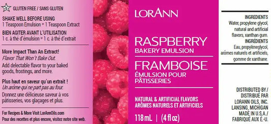 Lorann Baking Emulsion Raspberry 4oz