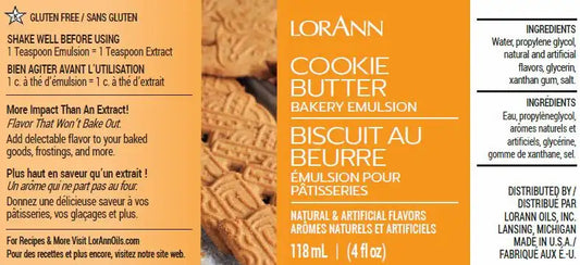 Lorann Baking Emulsion Cookie Butter 4oz