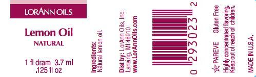 LorAnn Oils Lemon Oil Natural Flavouring 1 Dram