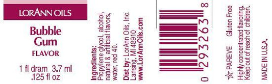 LorAnn Oils Bubble Gum Flavouring 1 Dram