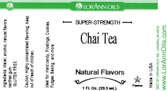 LorAnn Oils Chai Tea Natural Flavouring 1oz (8 dram)