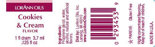 LorAnn Oils Cookies & Cream Flavouring 1 Dram