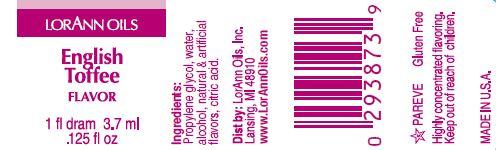 LorAnn Oils English Toffee Flavouring 1 Dram
