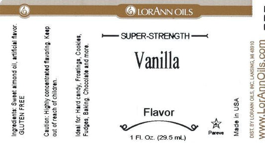 LorAnn Oils Vanilla Flavouring 1oz (8 dram)