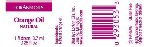 LorAnn Oils Orange Oil Natural Flavouring 1 Dram