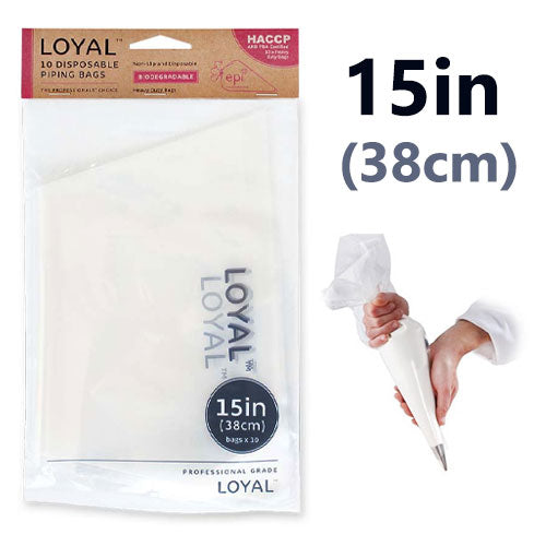 Loyal Biodegradable Disposable Piping Bags 15in / 38cm 10pcs