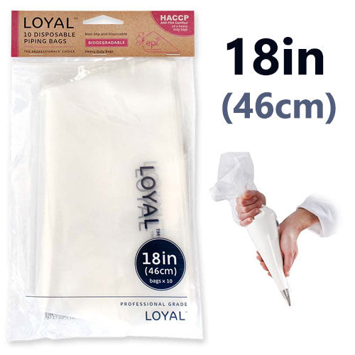 Loyal Biodegradable Disposable Piping Bags 18in / 46cm 10pcs