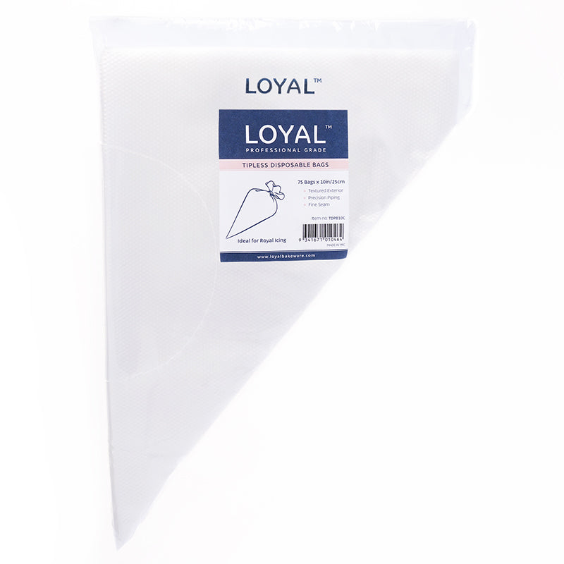 Loyal Disposable Tipless Piping Bags 10" (25cm) 75pcs