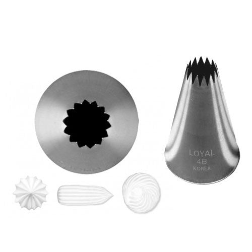 Loyal Medium Piping Tip 4B Open Star