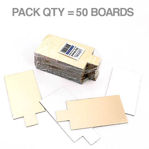 Loyal Rectangle Gold Dessert Slip Board 95mmx55mm 50pcs