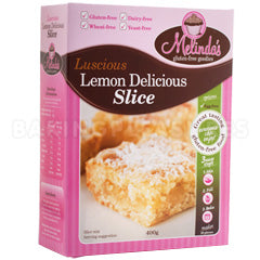 Melindas Lemon Delicious Slice Gluten Free Mix 400g