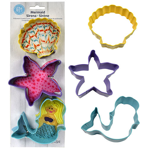 Mermaid Cookie Cutter Set 3pcs