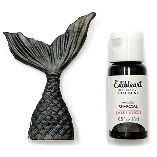 Sweet Sticks Edible Art Paint METALLIC CHARCOAL 15ml