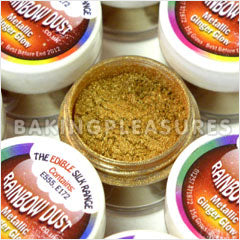 Metallic Ginger Glow Edible Rainbow Dust 3g