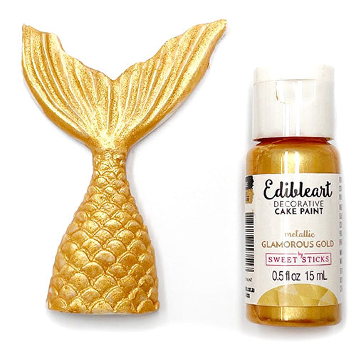 Sweet Sticks Edible Art Paint METALLIC GLAMOROUS GOLD 15ml (BB: Nov 2024)