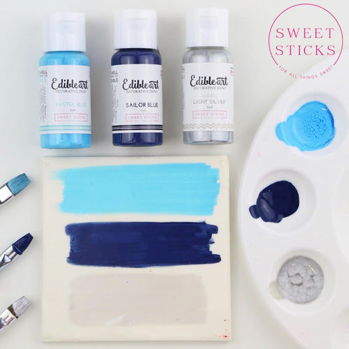 Sweet Sticks Edible Art Paint METALLIC LIGHT SILVER 15ml (BB: June 2024)