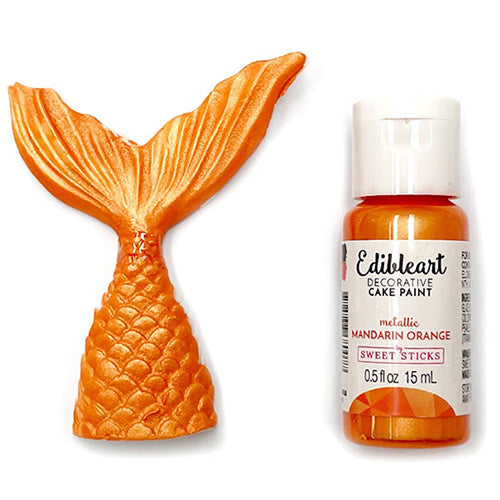 Sweet Sticks Edible Art Paint METALLIC MANDARIN ORANGE 15ml