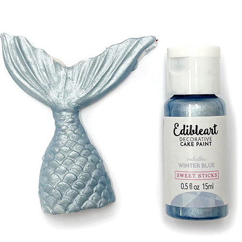 Sweet Sticks Edible Art Paint METALLIC WINTER BLUE 15ml
