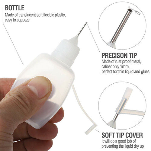 Mini Needle Tip Squeeze Bottle 15ml 4pack