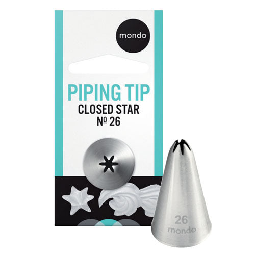 Mondo Piping Tip #26 Closed Star