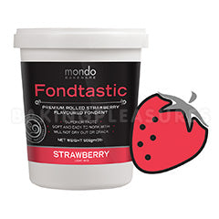 Mondo Fondtastic Premium Rolled Fondant Light Red/Strawberry 908g (Best Before 13 Aug 2014)