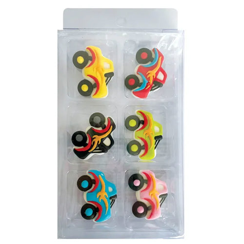Edible Cupcake Toppers Decorations Monster Truck 6pcs