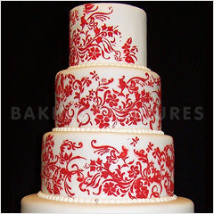 Nature's Vignette Side Cake Stencil