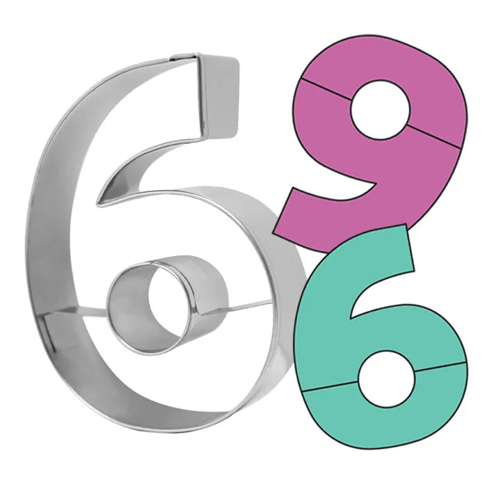Number Six Cookie Cutter