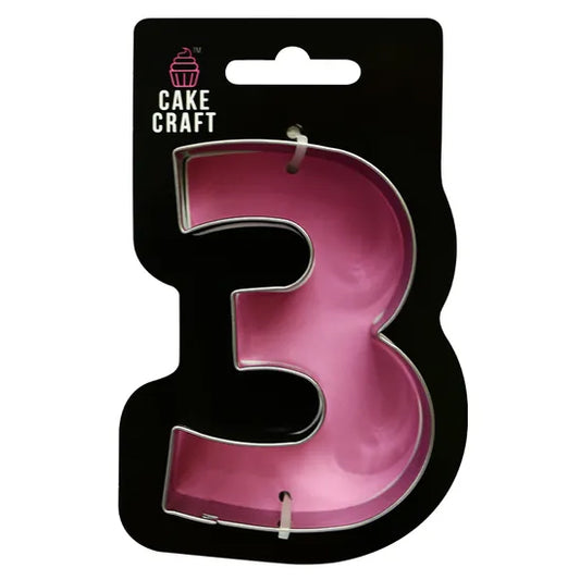 Number Three Cookie Cutter