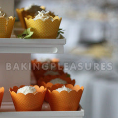 Orange Cupcake Wrapper 12pcs