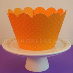 Orange Cupcake Wrapper 12pcs