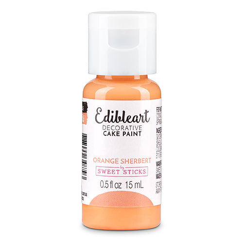 Sweet Sticks Edible Art Paint ORANGE SHERBET 15ml