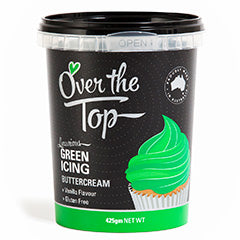 Over The Top Buttercream Icing Green 425g
