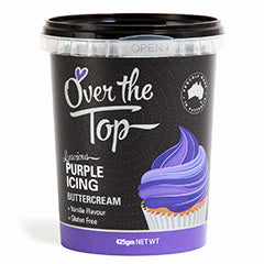 Over The Top Buttercream Icing Purple 425g