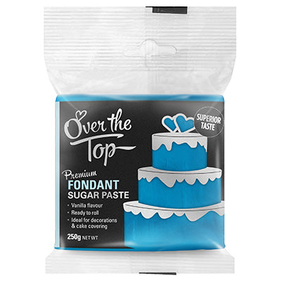 Over The Top Ice Blue Fondant 250g (BB: 7 October 2023)