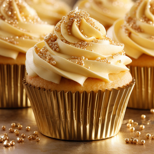 Papyrus Standard Gold Foil Baking Cups 50pcs (50mm Base)