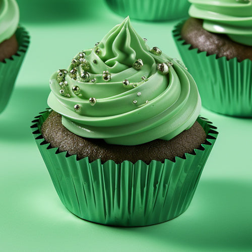 Papyrus Standard Green Foil Baking Cups 50pcs (50mm Base)