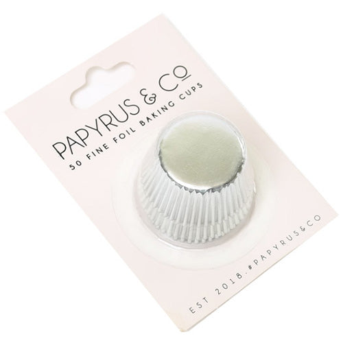 Papyrus Mini Silver Foil Baking Cups 50pcs (35mm Base)
