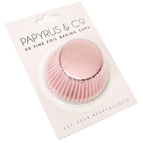 Papyrus Standard Pastel Pink Foil Baking Cups 50pcs (50mm Base)