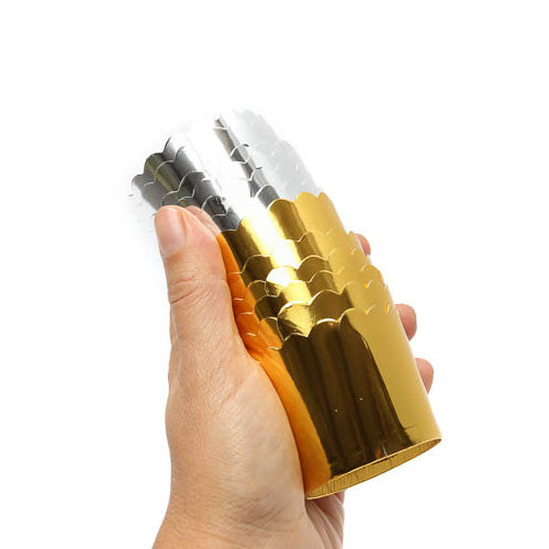 Papyrus Foil Card Baking Cups Silver 25pcs