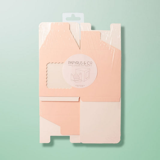 Papyrus Scalloped Tall Cupcake Box Pink 6pcs