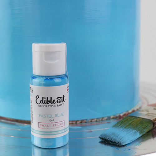 Sweet Sticks Edible Art Paint PASTEL BLUE 15ml (BB: Mar 2024)