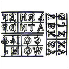 Patchwork Cutters Large Alphabet & Key