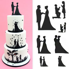 Patchwork Cutters Wedding Silhouette Set