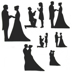 Patchwork Cutters Wedding Silhouette Set