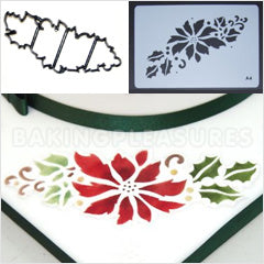Patchwork Cutters Poinsettia Garland Stencil/Cutter